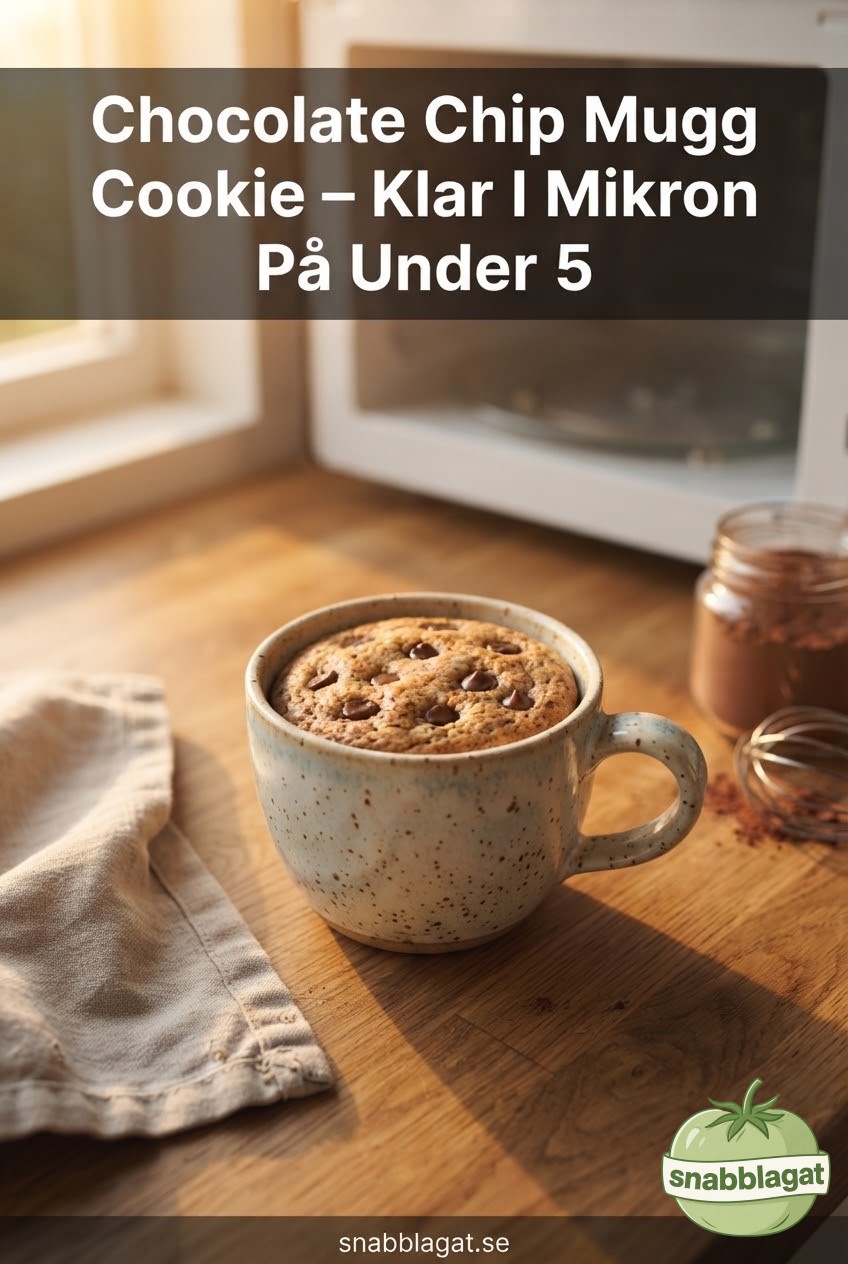 Chocolate Chip Mugg Cookie – Klar I Mikron På Under 5