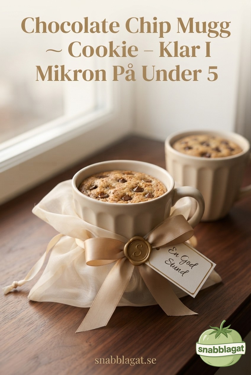 Chocolate Chip Mugg Cookie – Klar I Mikron På Under 5
