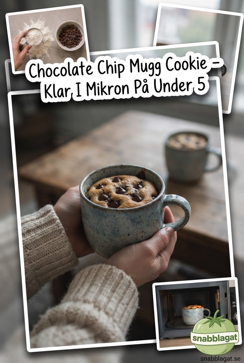 Chocolate Chip Mugg Cookie – Klar I Mikron På Under 5