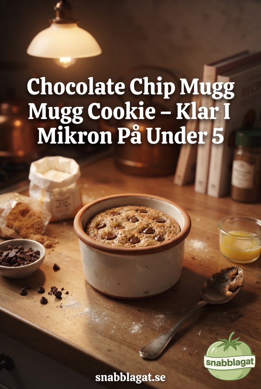 Chocolate Chip Mugg Cookie – Klar I Mikron På Under 5