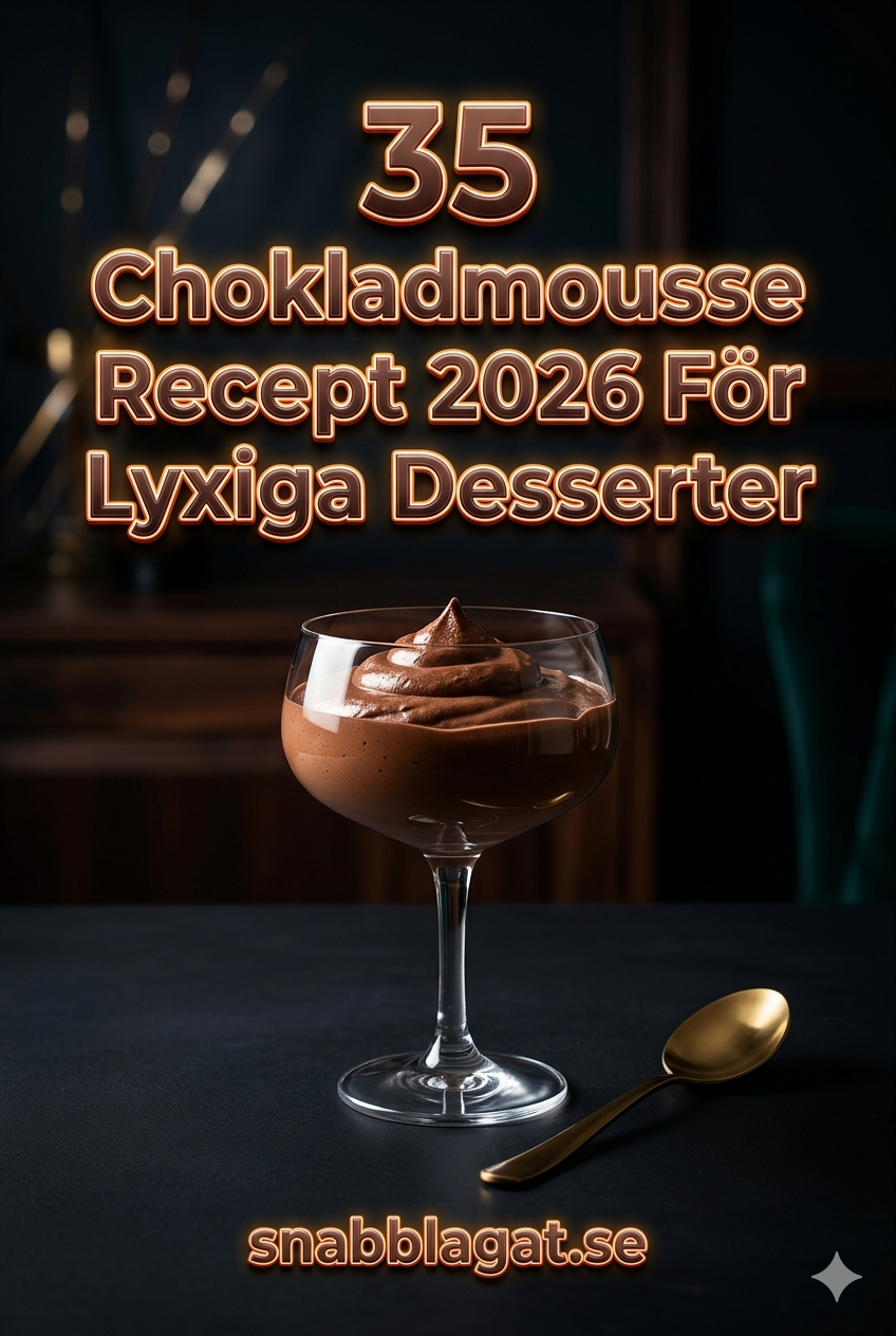 35 Chokladmousse Recept 2026 För Lyxiga Desserter