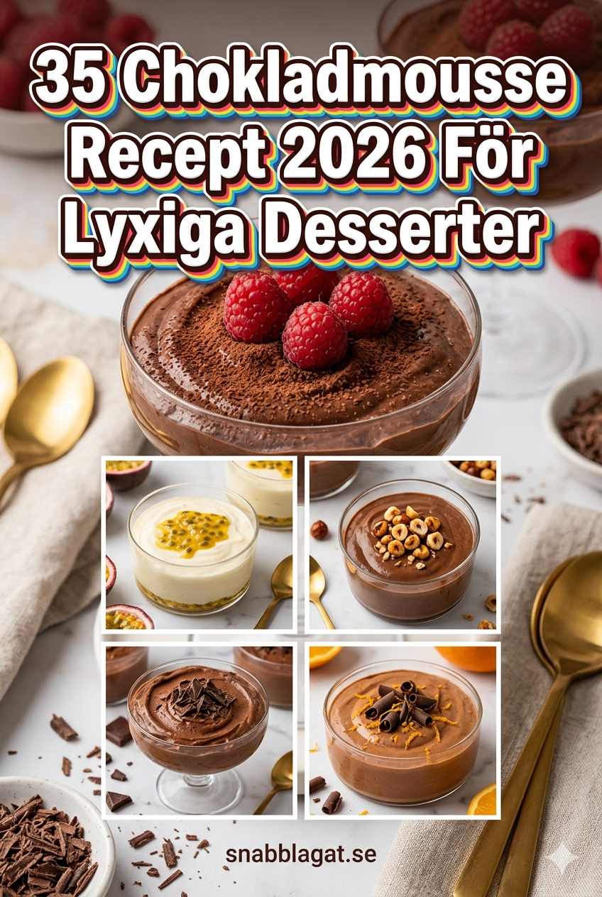 35 Chokladmousse Recept 2026 För Lyxiga Desserter