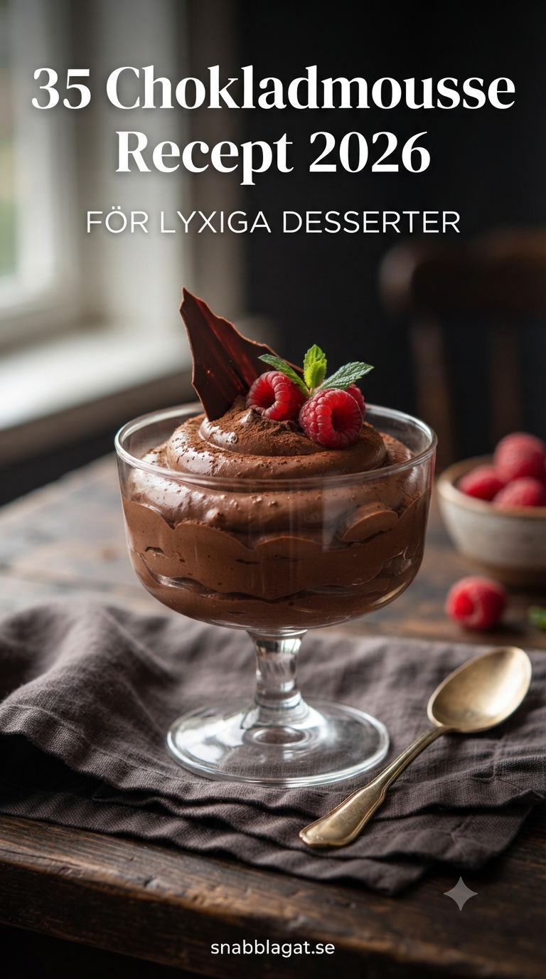 35 Chokladmousse Recept 2026 För Lyxiga Desserter