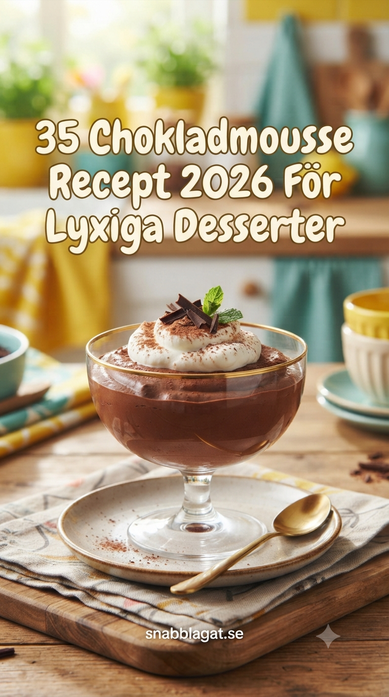 35 Chokladmousse Recept 2026 För Lyxiga Desserter