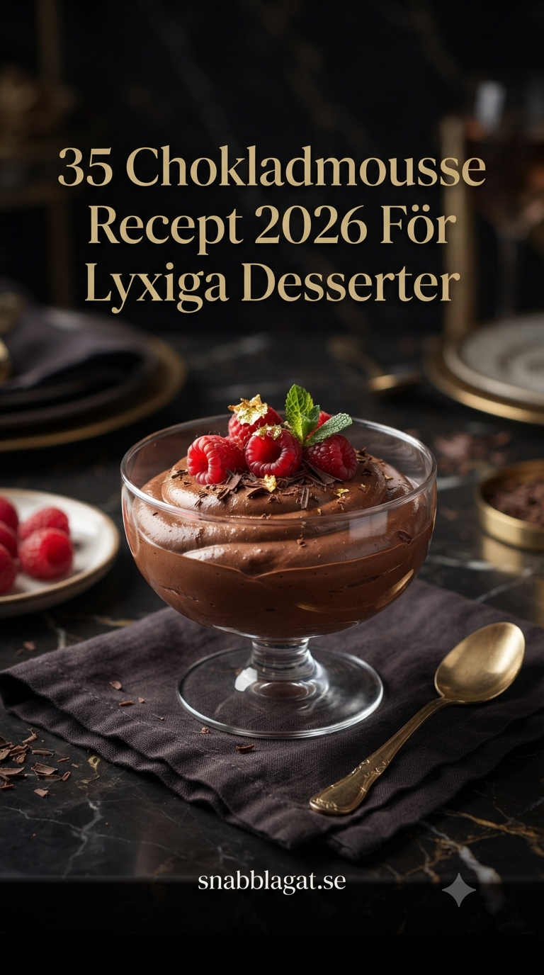 35 Chokladmousse Recept 2026 För Lyxiga Desserter