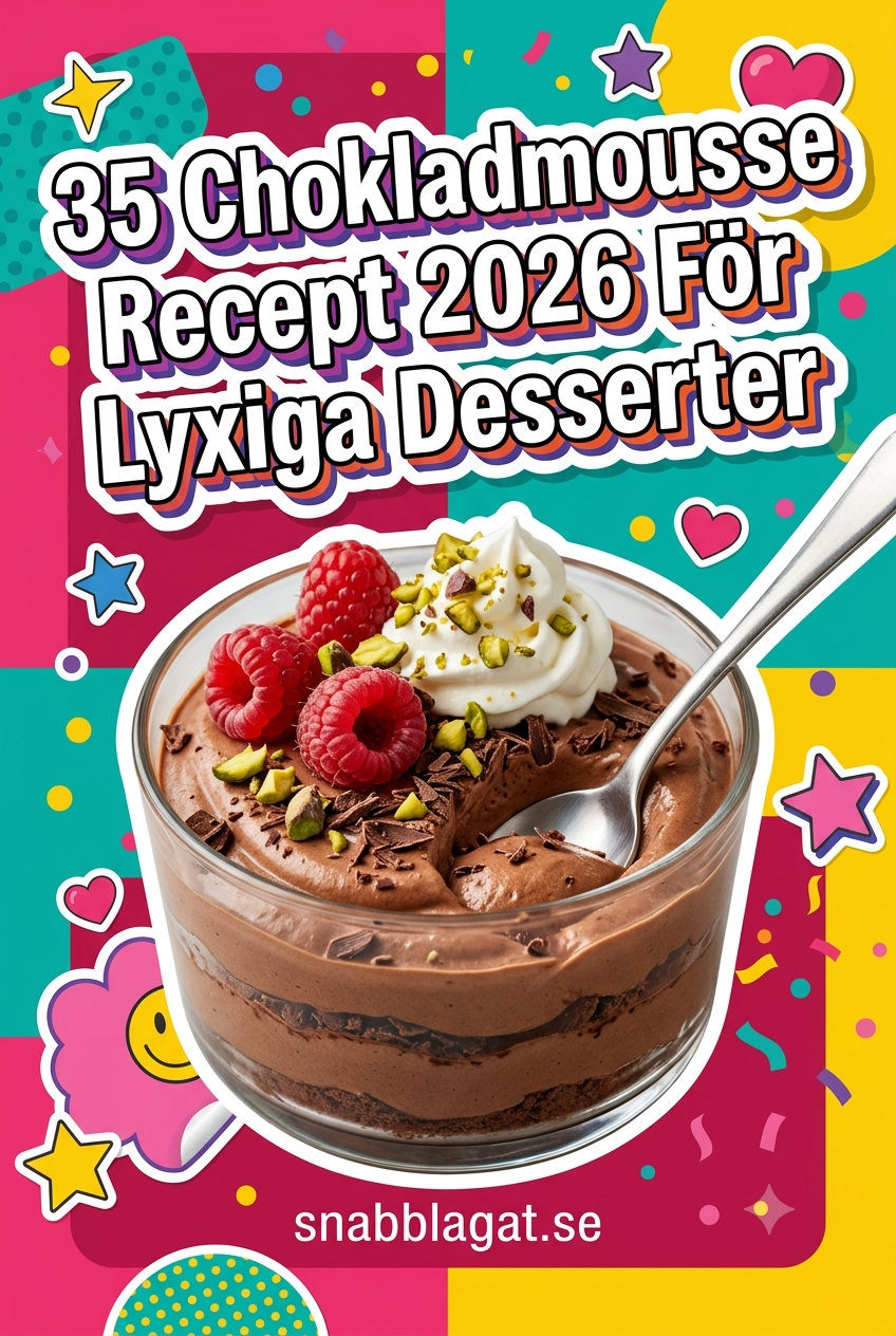 35 Chokladmousse Recept 2026 För Lyxiga Desserter