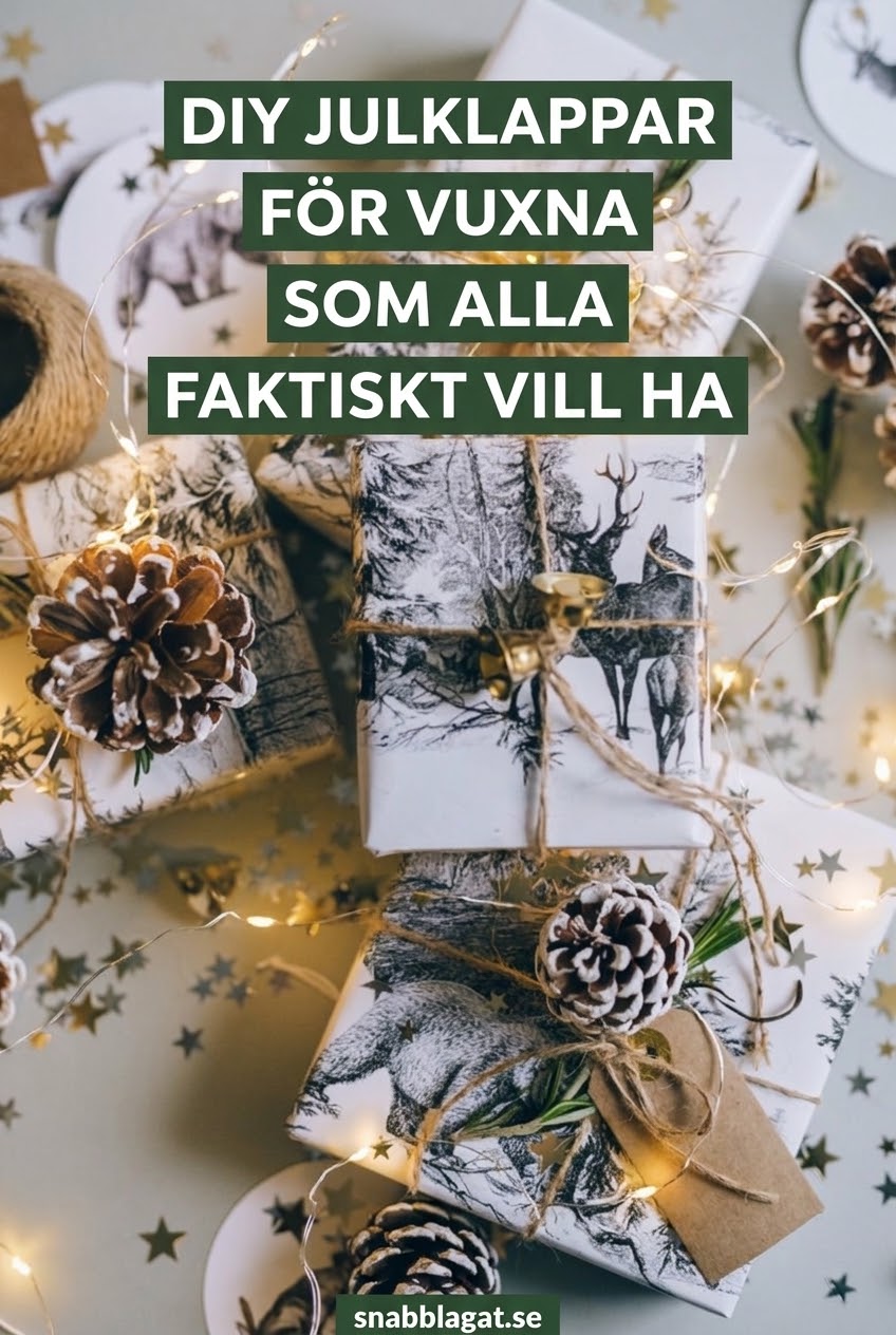 DIY julklappar för vuxna som alla faktiskt vill ha