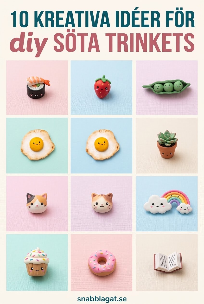 10 kreativa idéer för diy söta trinkets