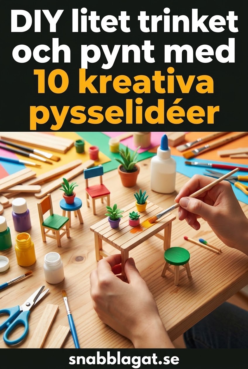 DIY litet trinket med 10 kreativa pysselidéer