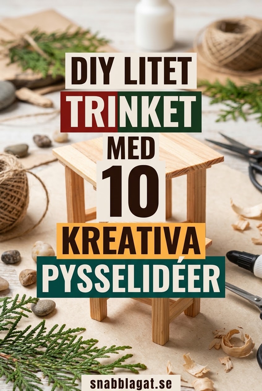 DIY litet trinket med 10 kreativa pysselidéer