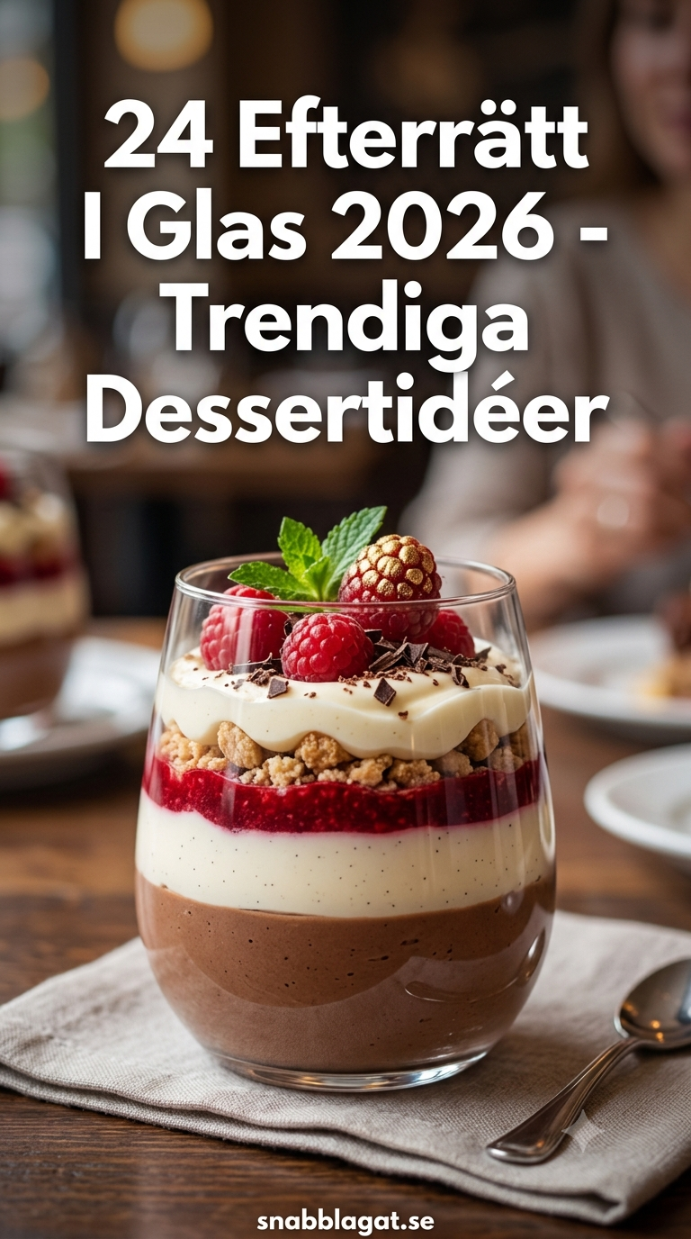 24 Efterrätt I Glas 2026 - Trendiga Dessertidéer