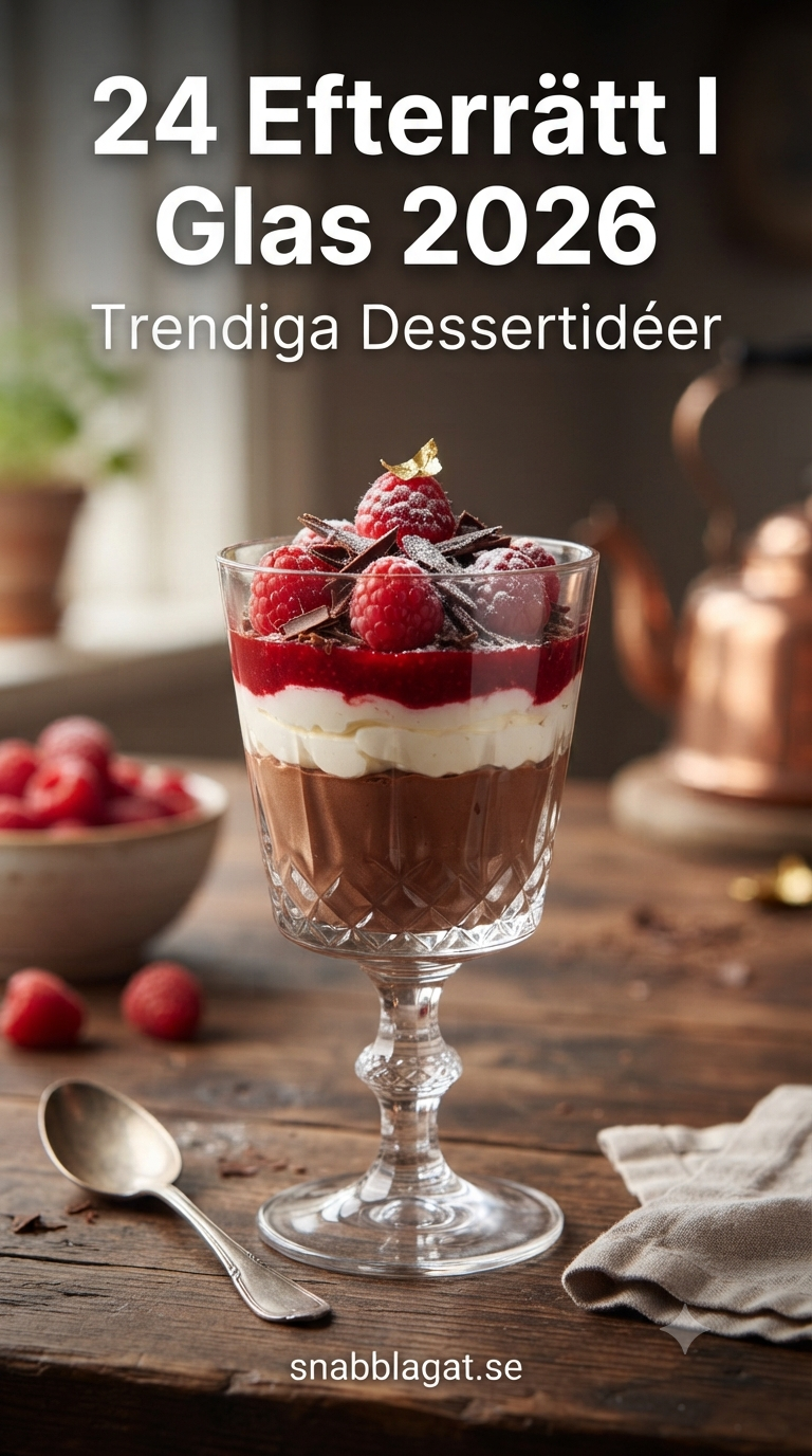 24 Efterrätt I Glas 2026 - Trendiga Dessertidéer