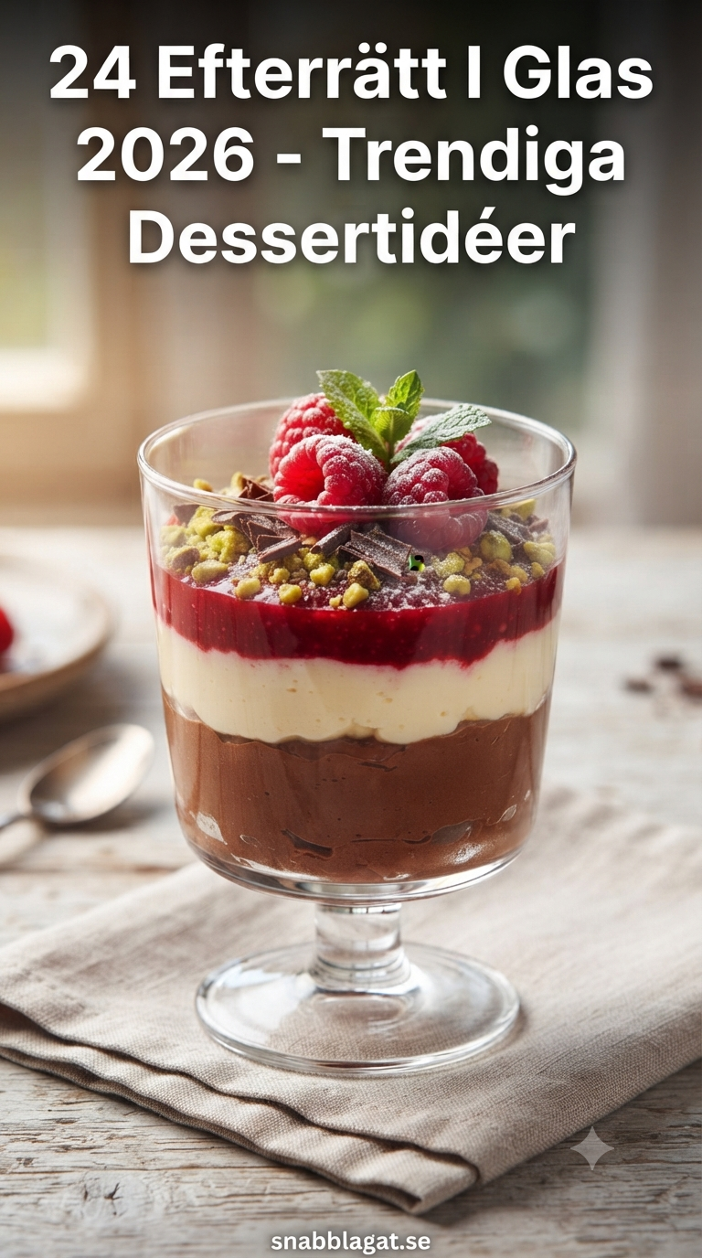24 Efterrätt I Glas 2026 - Trendiga Dessertidéer