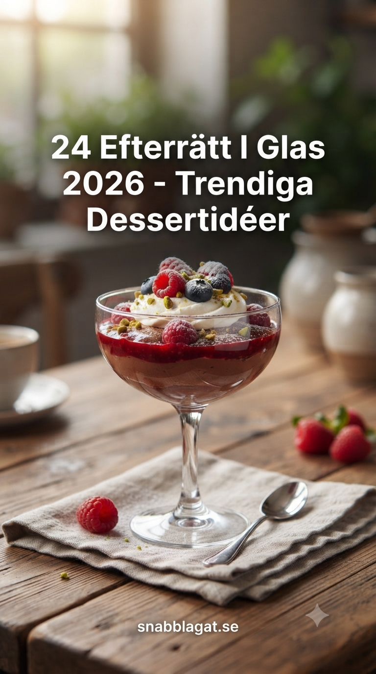 24 Efterrätt I Glas 2026 - Trendiga Dessertidéer