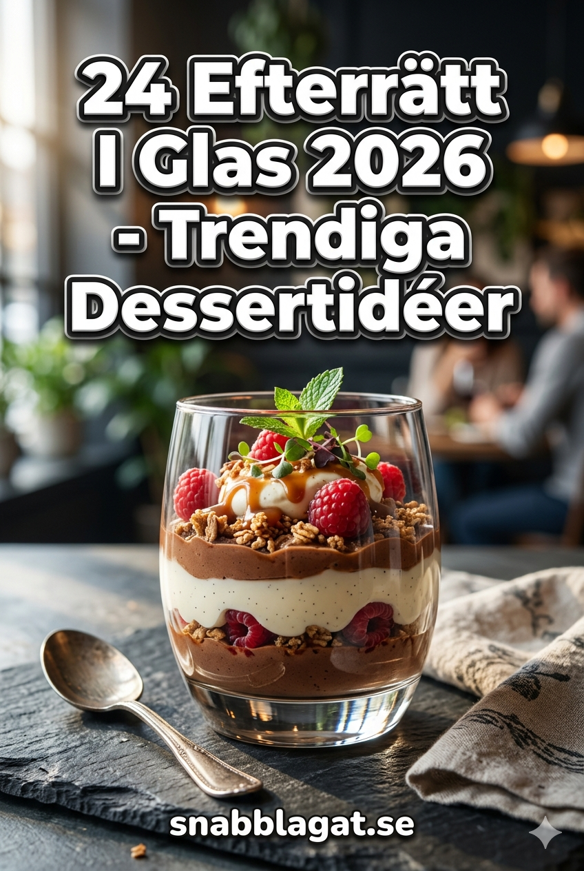 24 Efterrätt I Glas 2026 - Trendiga Dessertidéer