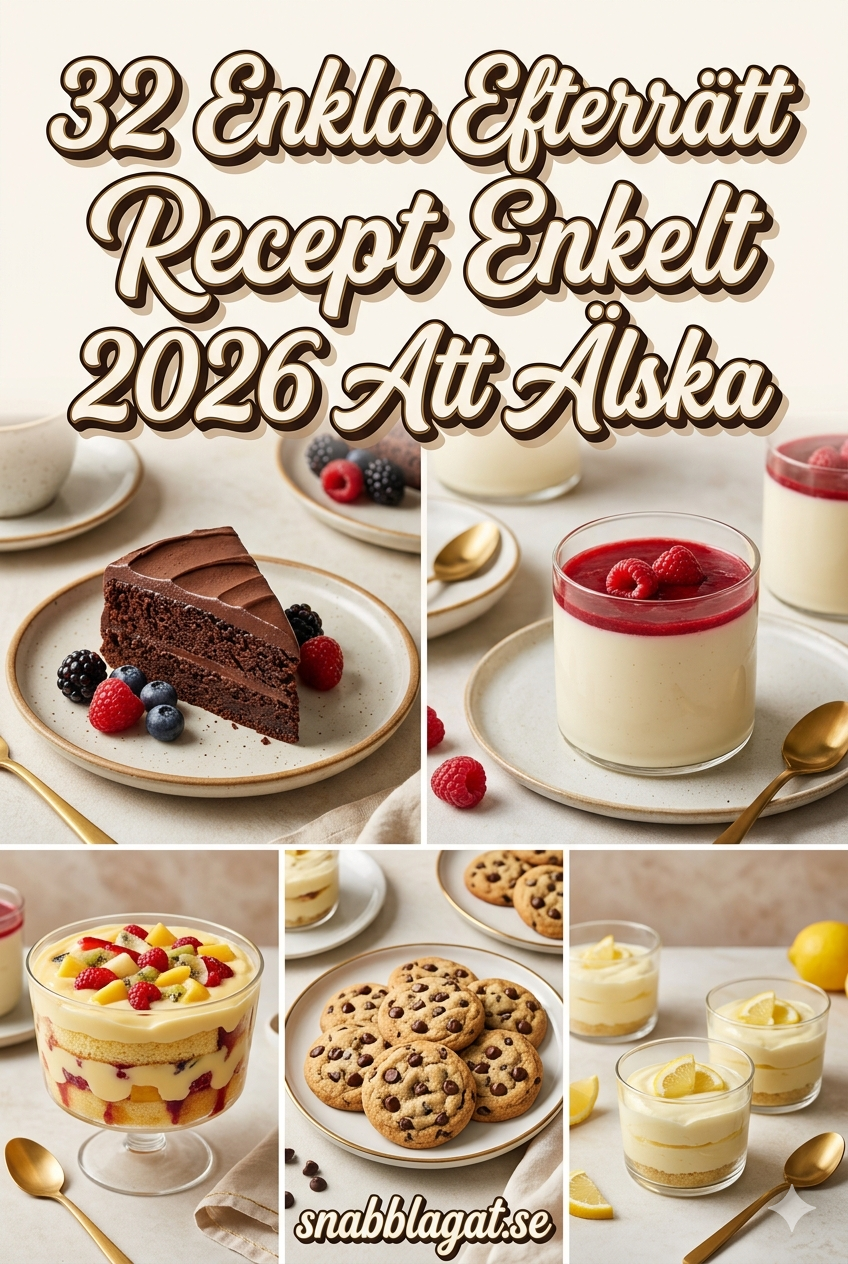 32 Enkla Efterrätt Recept Enkelt 2026 Att Älska