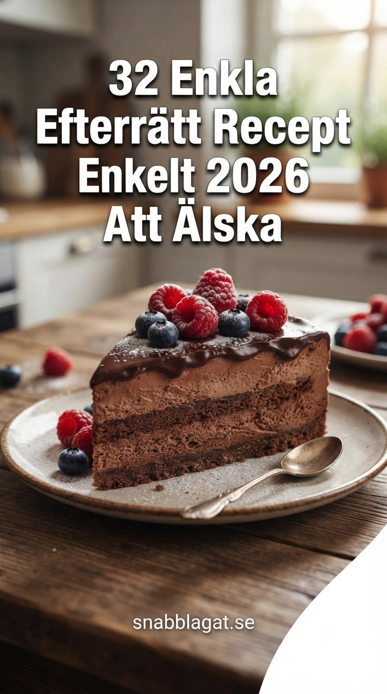 32 Enkla Efterrätt Recept Enkelt 2026 Att Älska