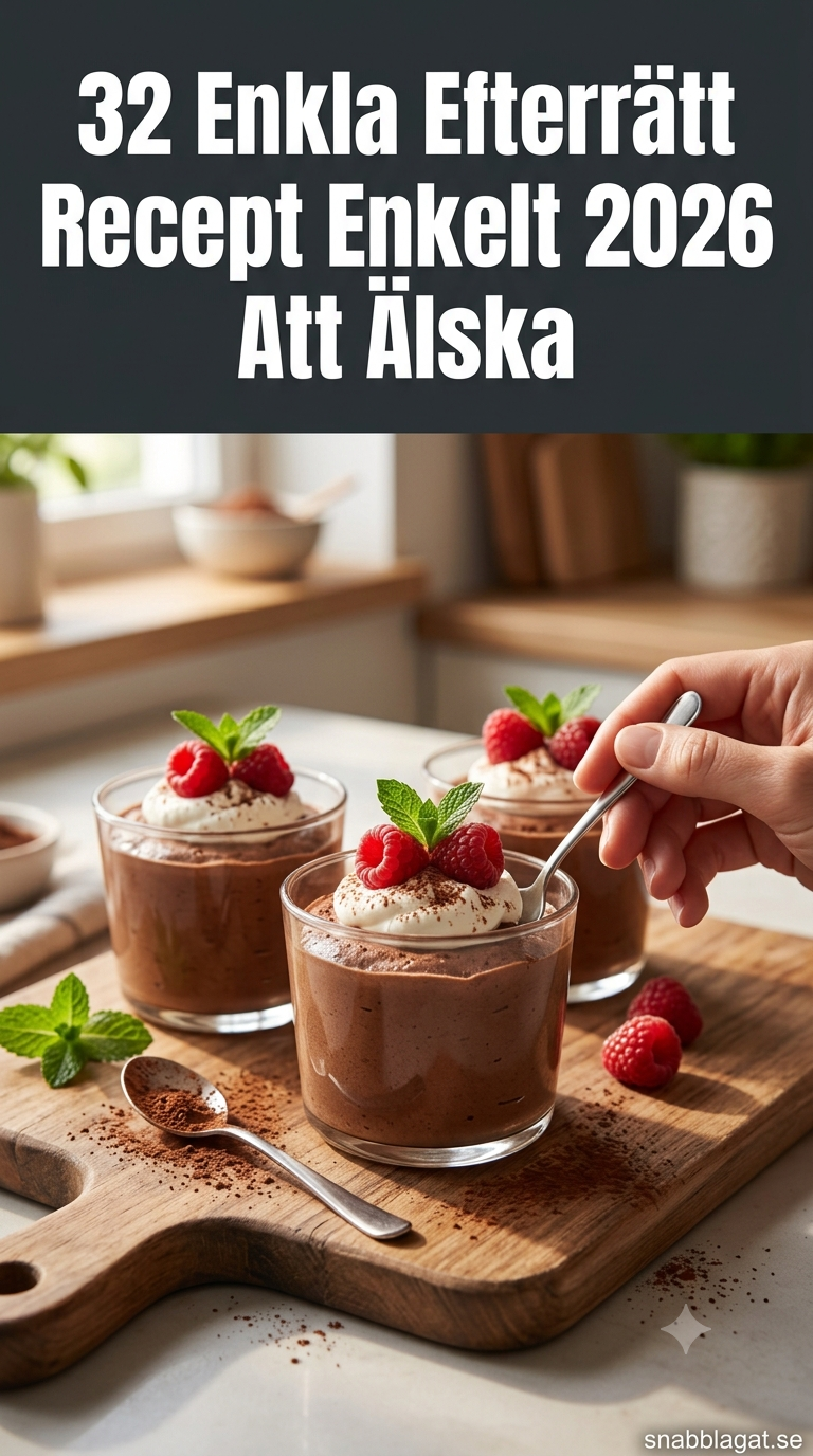 32 Enkla Efterrätt Recept Enkelt 2026 Att Älska