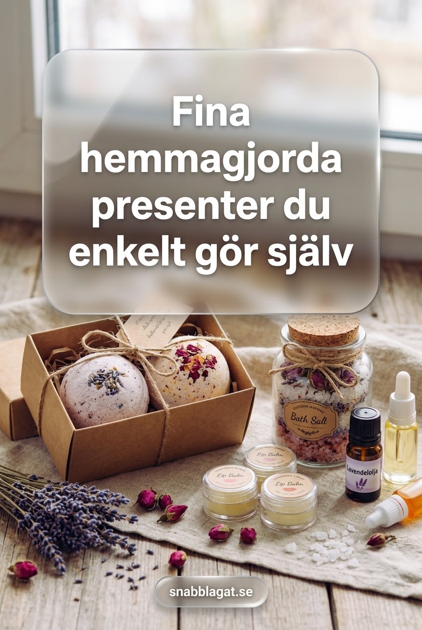 Fina hemmagjorda presenter du enkelt gör själv