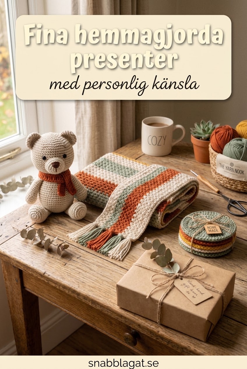 Fina hemmagjorda presenter med personlig känsla