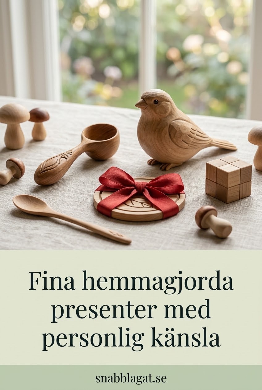 Fina hemmagjorda presenter med personlig känsla