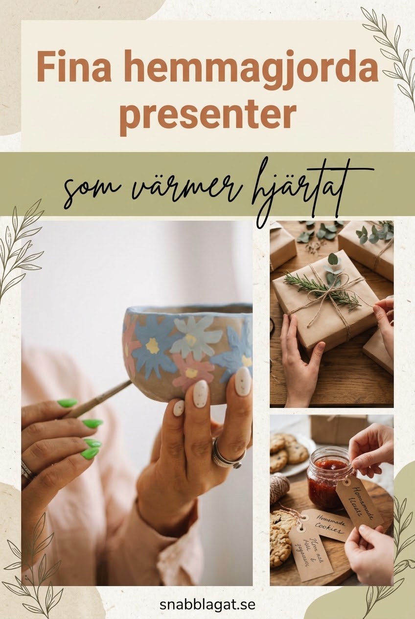 Fina hemmagjorda presenter som värmer hjärtat