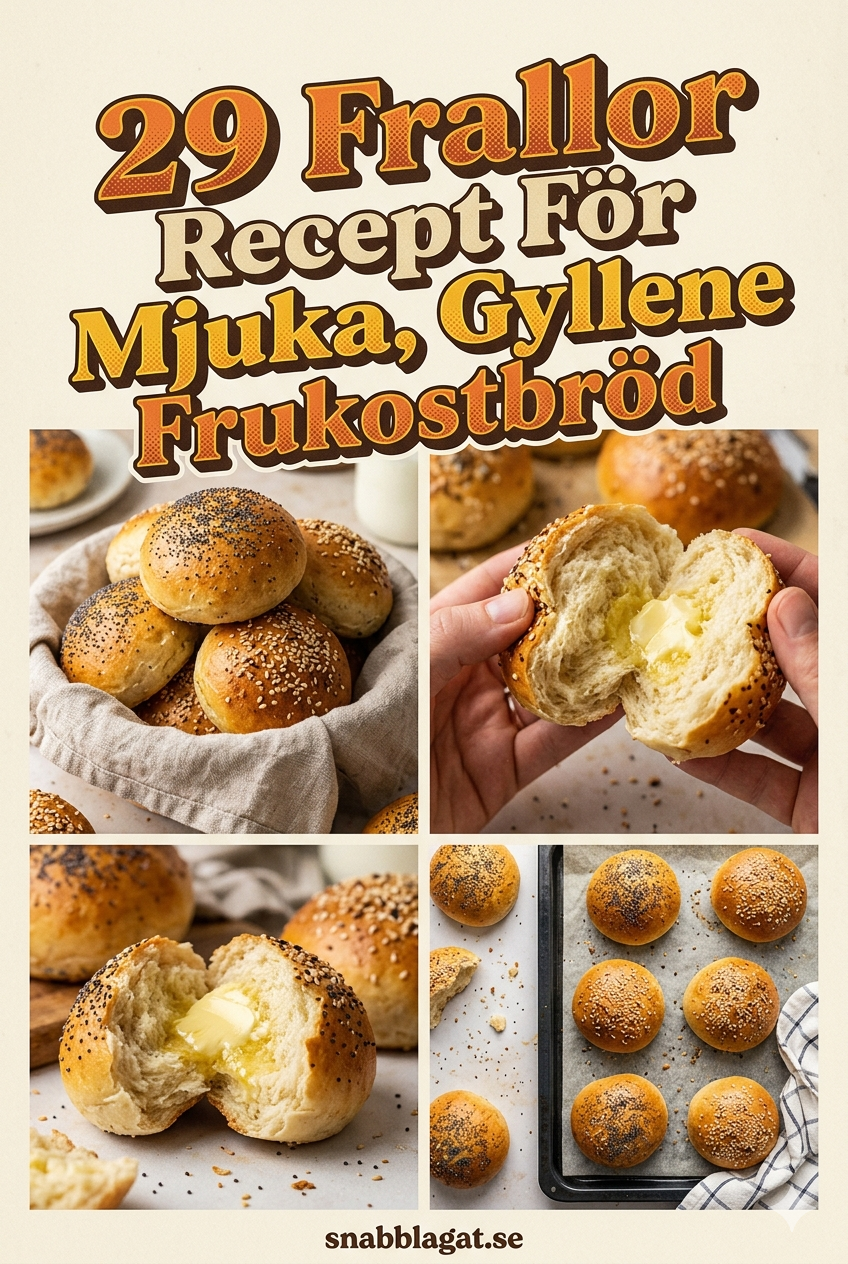 29 Frallor Recept För Mjuka, Gyllene Frukostbröd