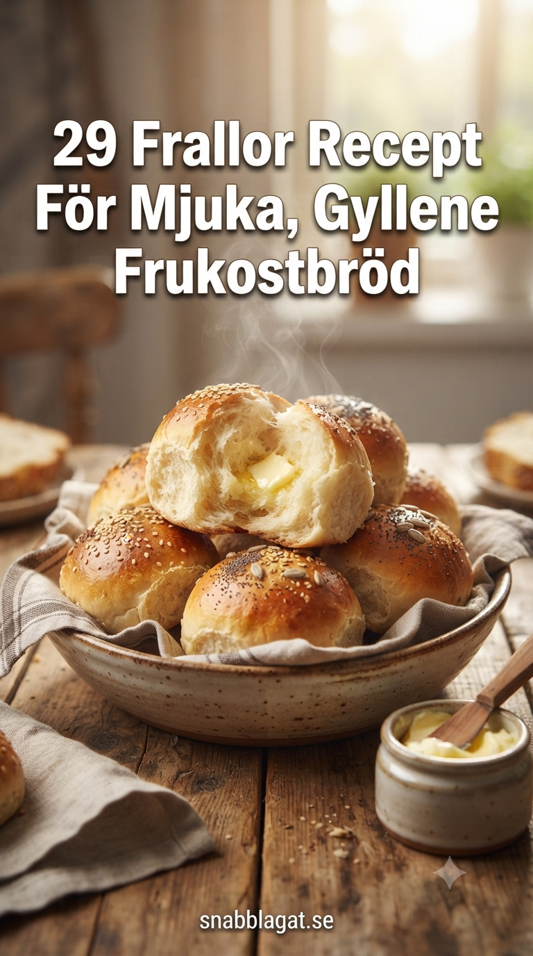 29 Frallor Recept För Mjuka, Gyllene Frukostbröd