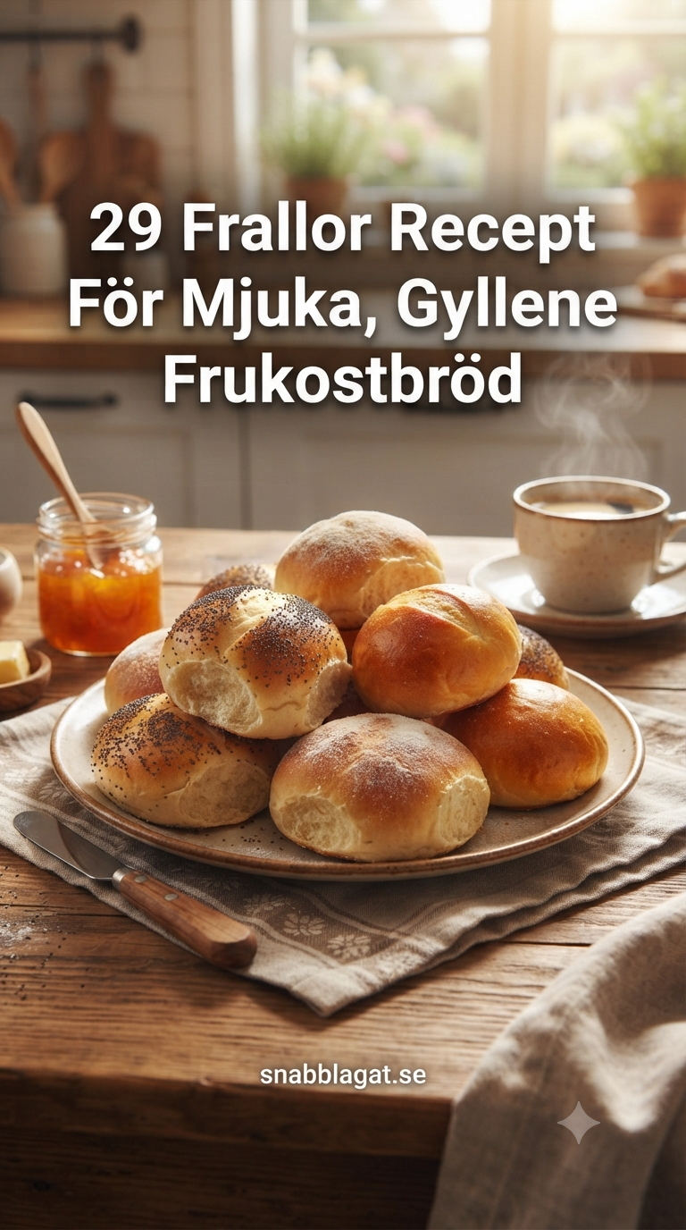 29 Frallor Recept För Mjuka, Gyllene Frukostbröd