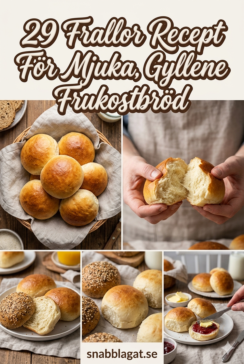 29 Frallor Recept För Mjuka, Gyllene Frukostbröd