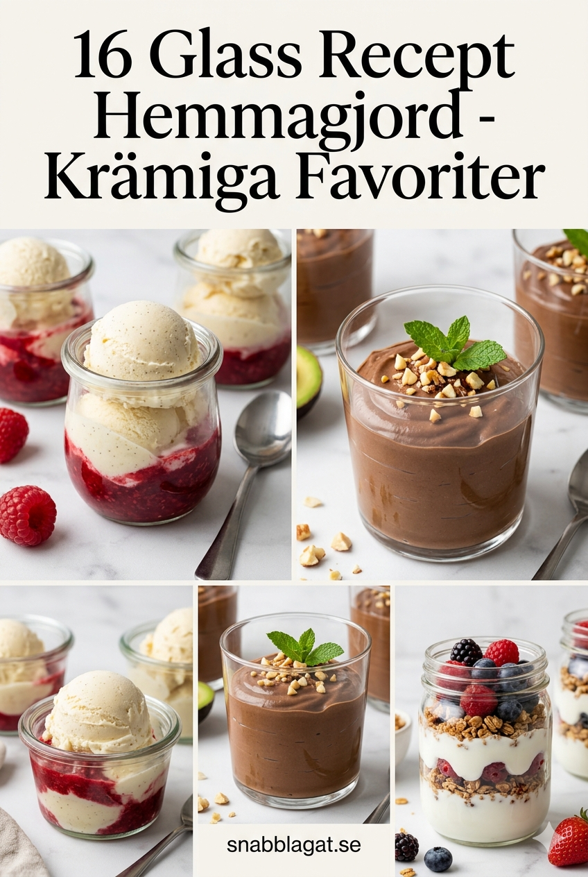 16 Glass Recept Hemmagjord - Krämiga Favoriter