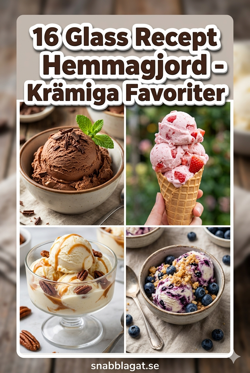 16 Glass Recept Hemmagjord - Krämiga Favoriter
