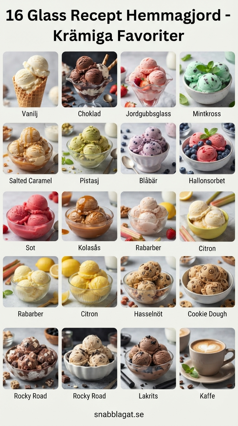 16 Glass Recept Hemmagjord - Krämiga Favoriter
