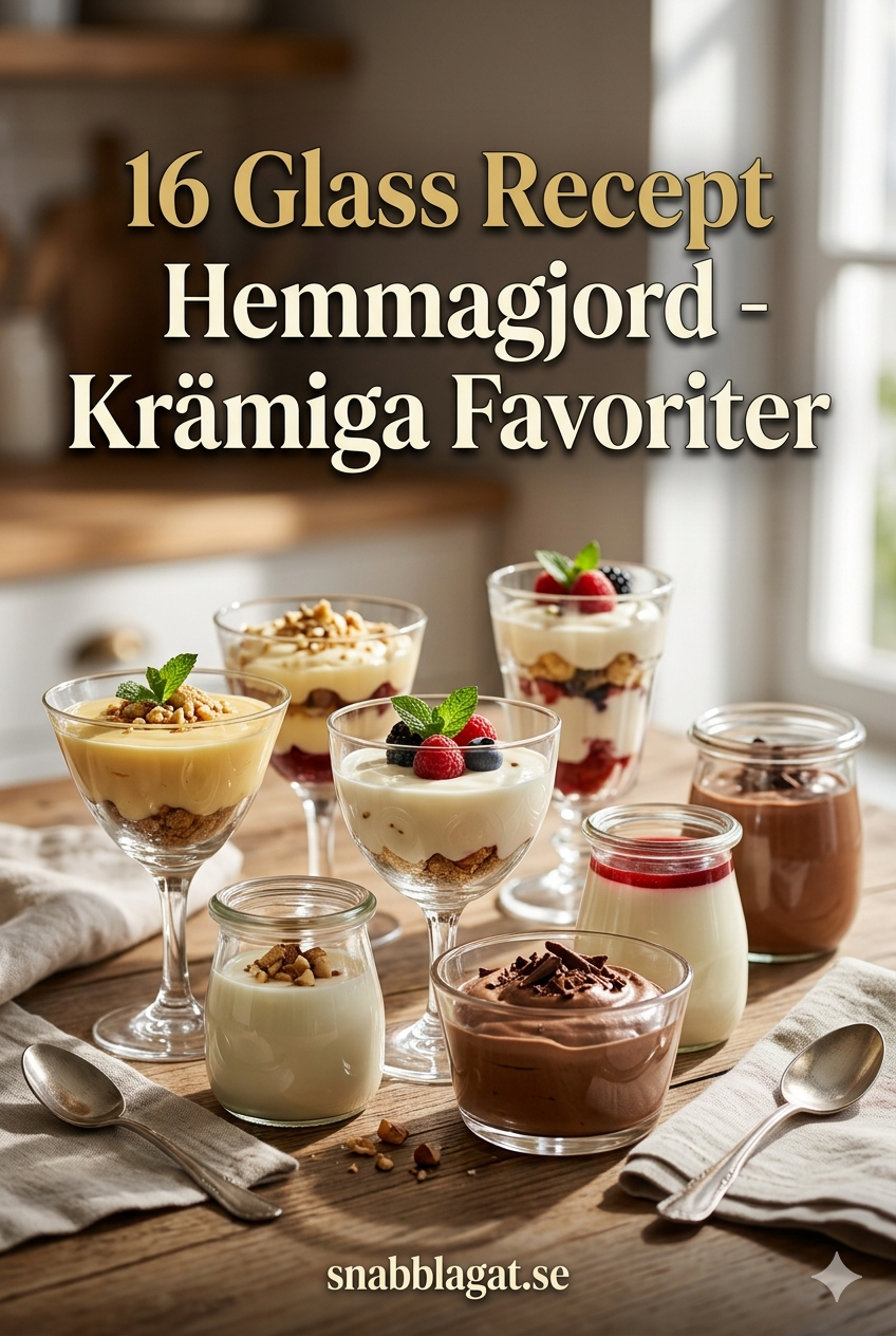 16 Glass Recept Hemmagjord - Krämiga Favoriter