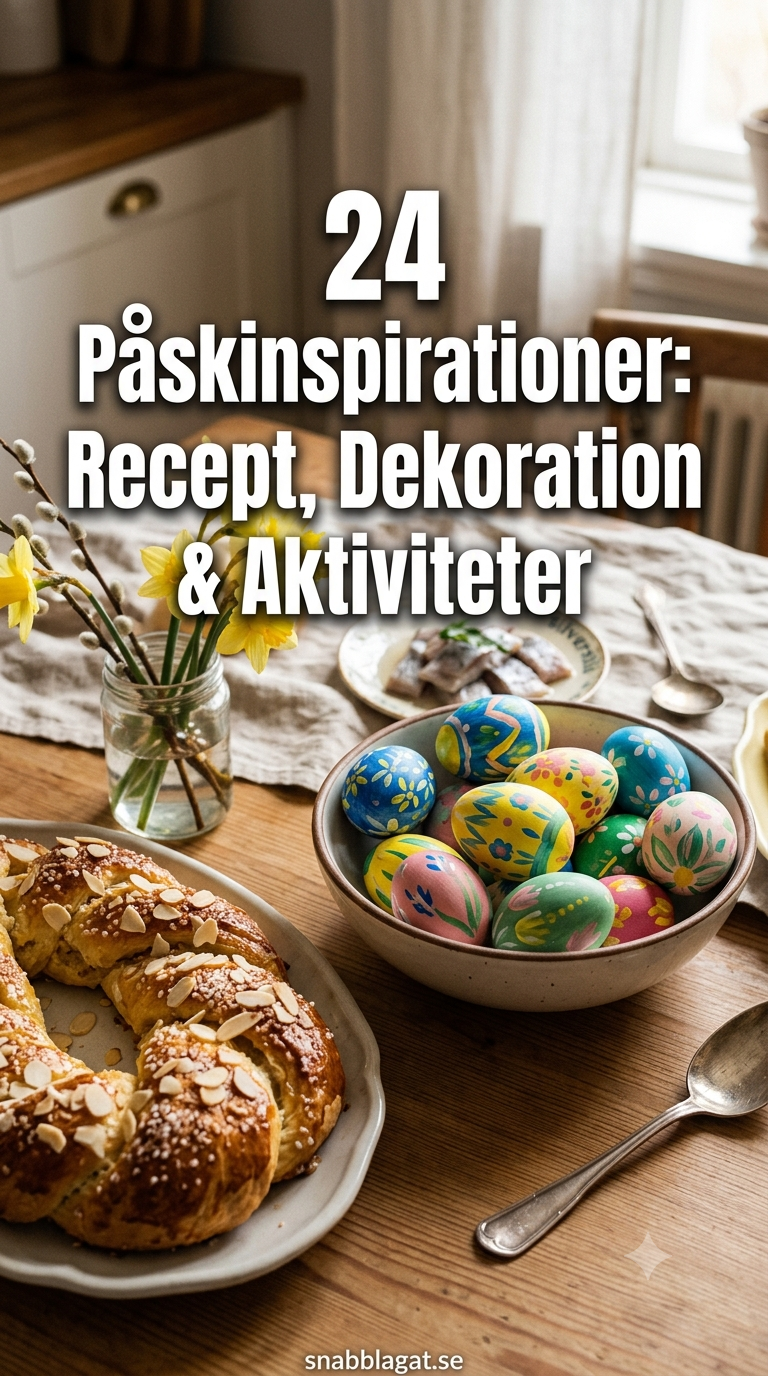 24 Påskinspirationer: Recept, Dekoration & Aktiviteter