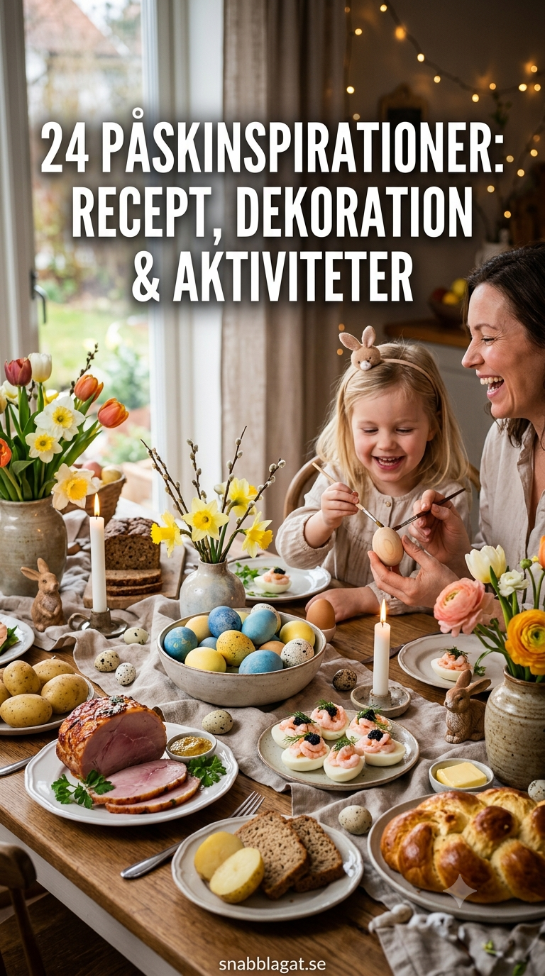 24 Påskinspirationer: Recept, Dekoration & Aktiviteter