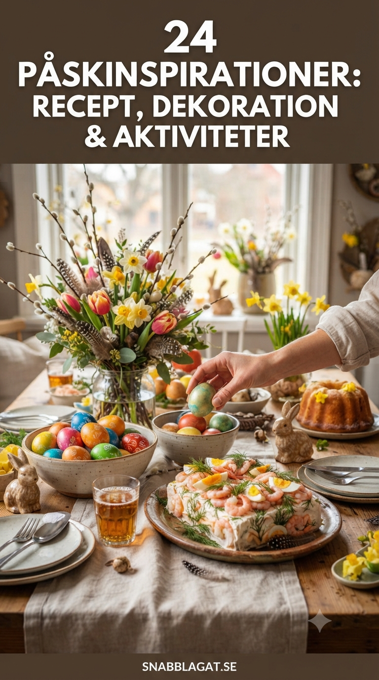 24 Påskinspirationer: Recept, Dekoration & Aktiviteter