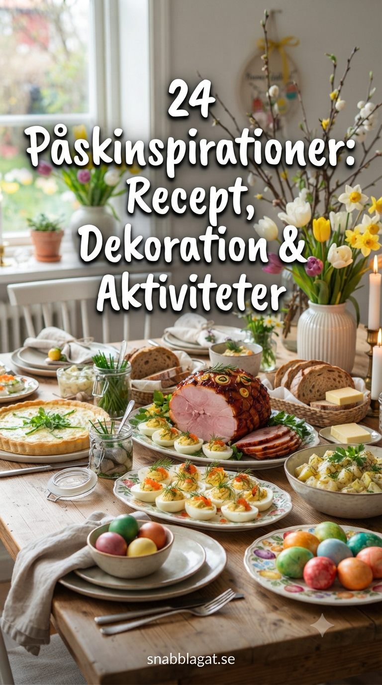 24 Påskinspirationer: Recept, Dekoration & Aktiviteter