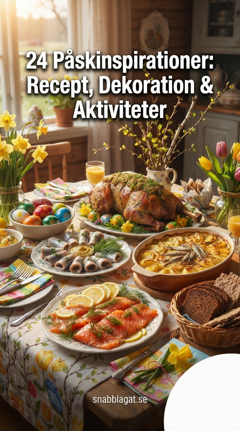 24 Påskinspirationer: Recept, Dekoration & Aktiviteter