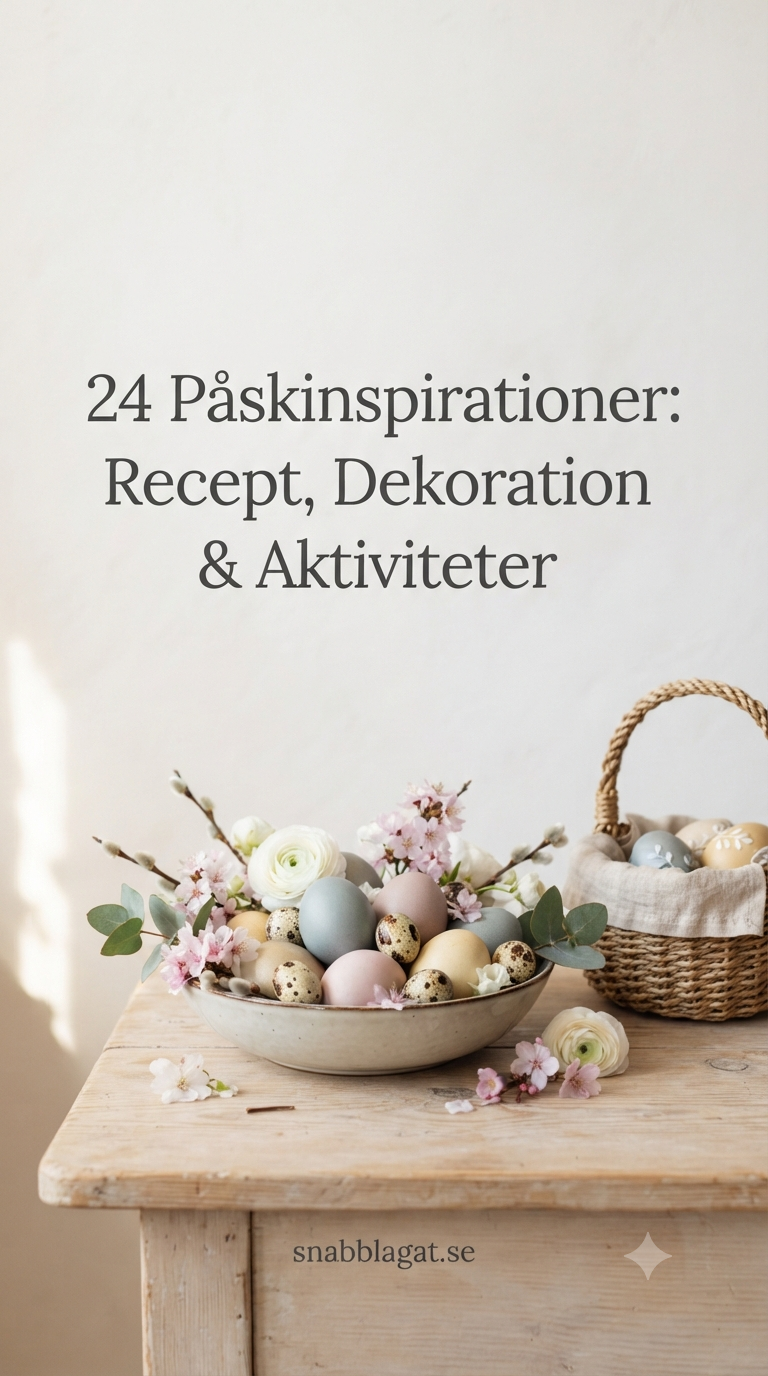24 Påskinspirationer: Recept, Dekoration & Aktiviteter
