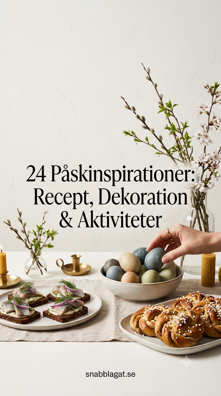 24 Påskinspirationer: Recept, Dekoration & Aktiviteter