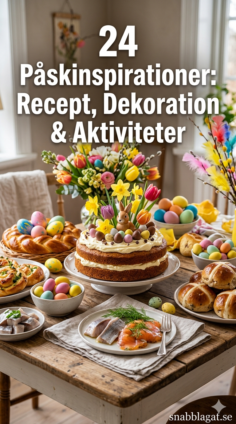 24 Påskinspirationer: Recept, Dekoration & Aktiviteter