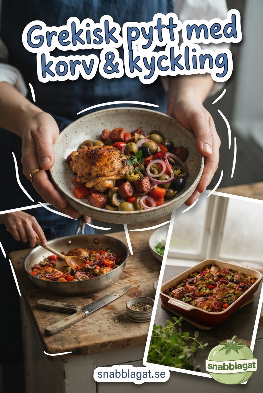 Grekisk pytt med korv & kyckling