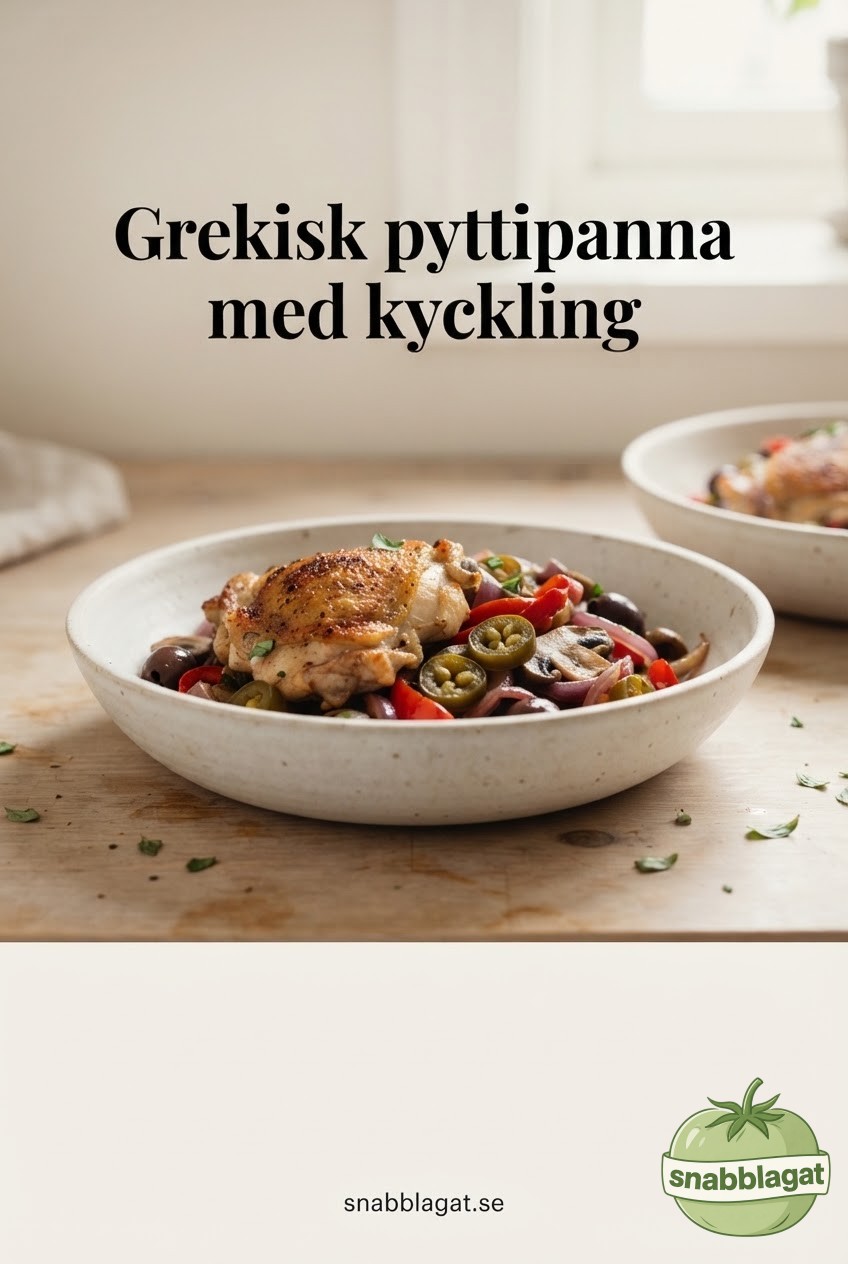Grekisk pyttipanna med kyckling
