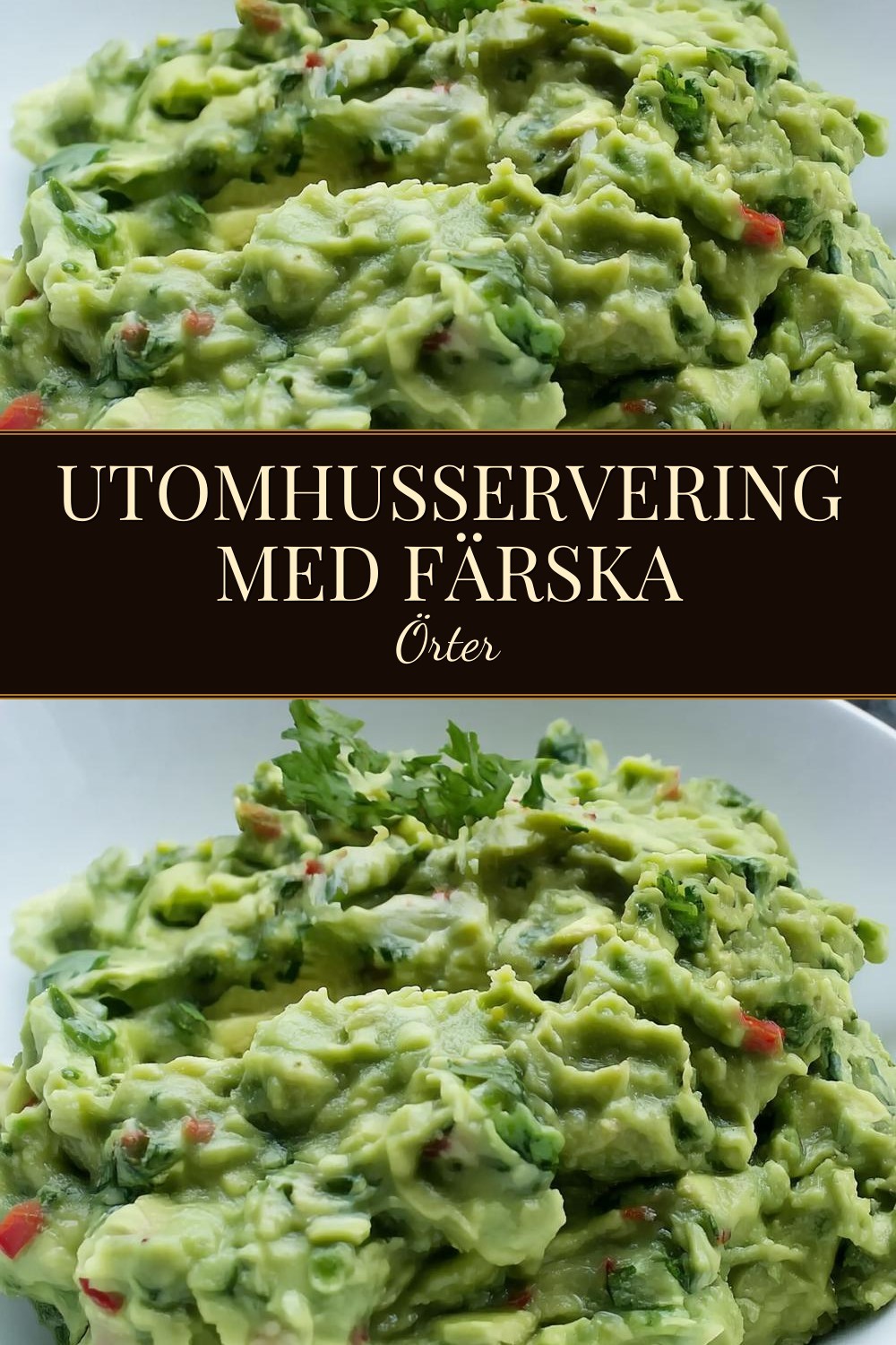 Utomhusservering med Färska Örter