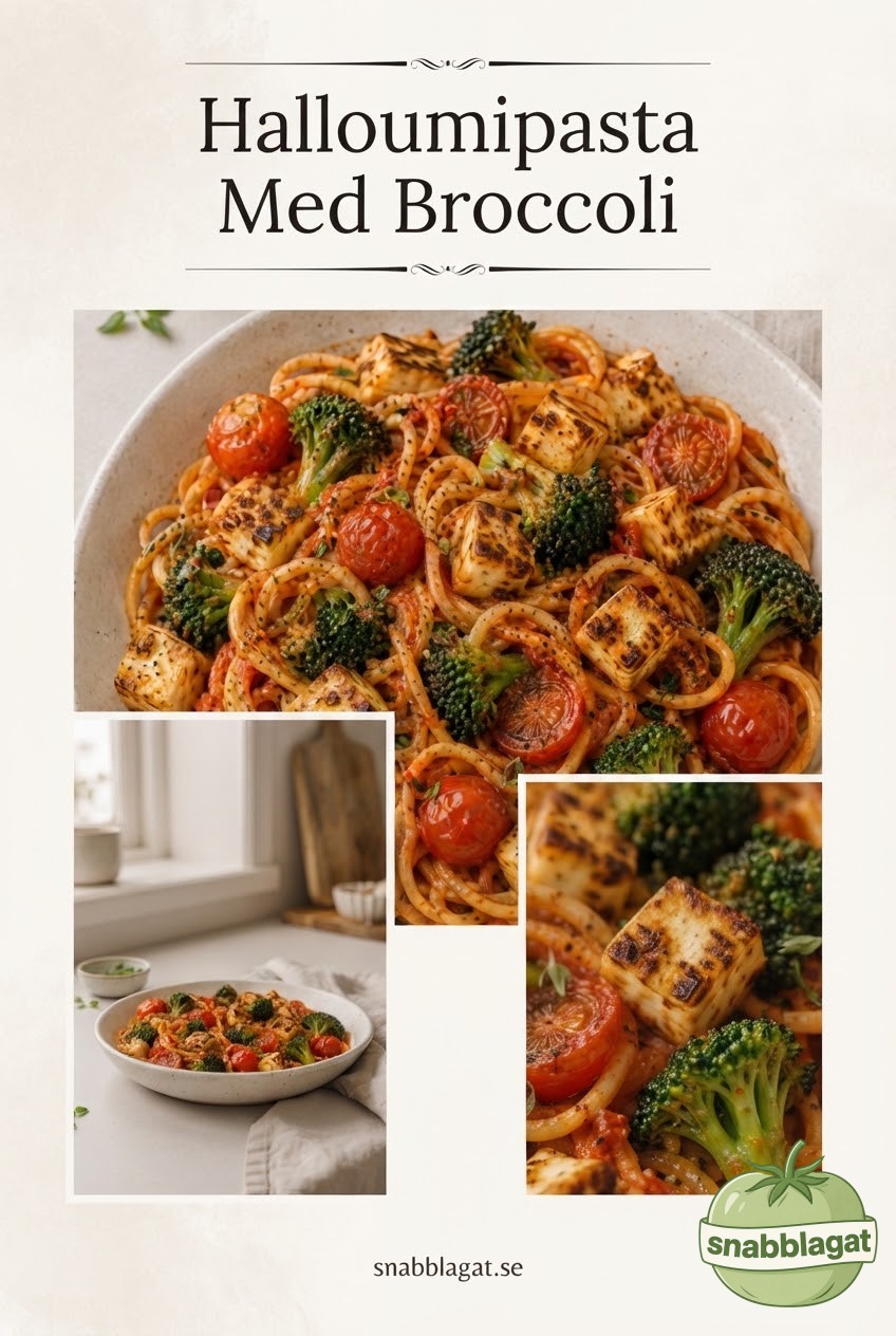 Halloumipasta Med Broccoli