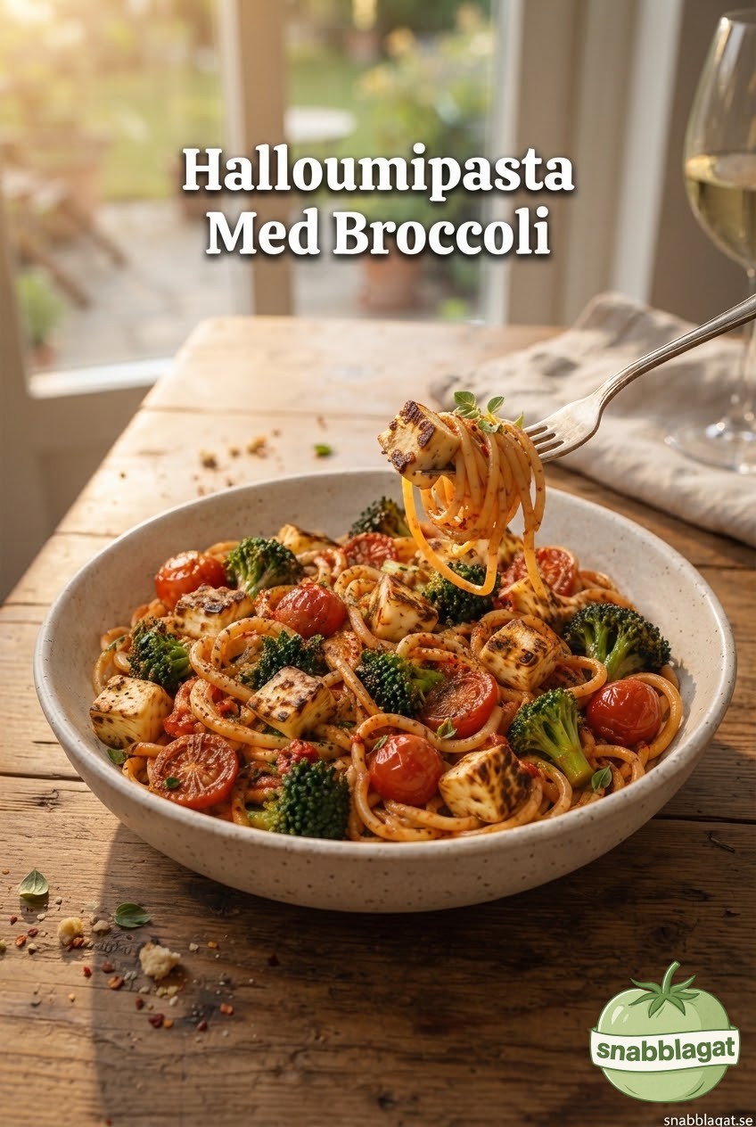 Halloumipasta Med Broccoli