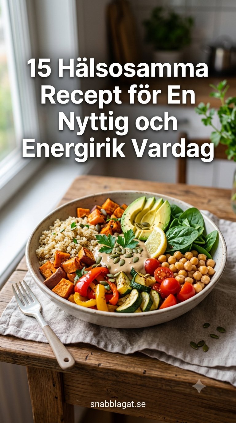15 Hälsosamma Recept för En Nyttig och Energirik Vardag