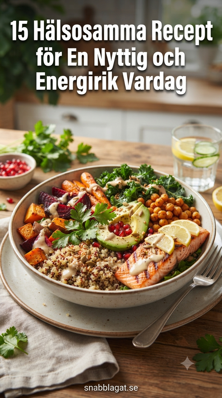 15 Hälsosamma Recept för En Nyttig och Energirik Vardag