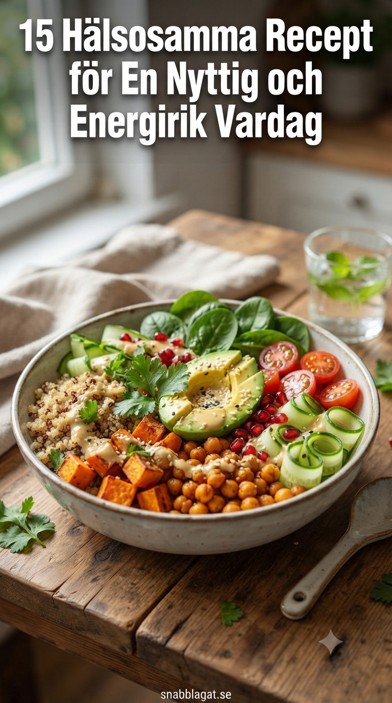 15 Hälsosamma Recept för En Nyttig och Energirik Vardag